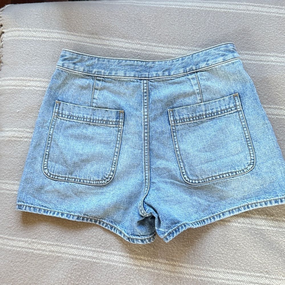 James Perse Venice High Rise Denim Shorts 27 - Picture 6 of 7